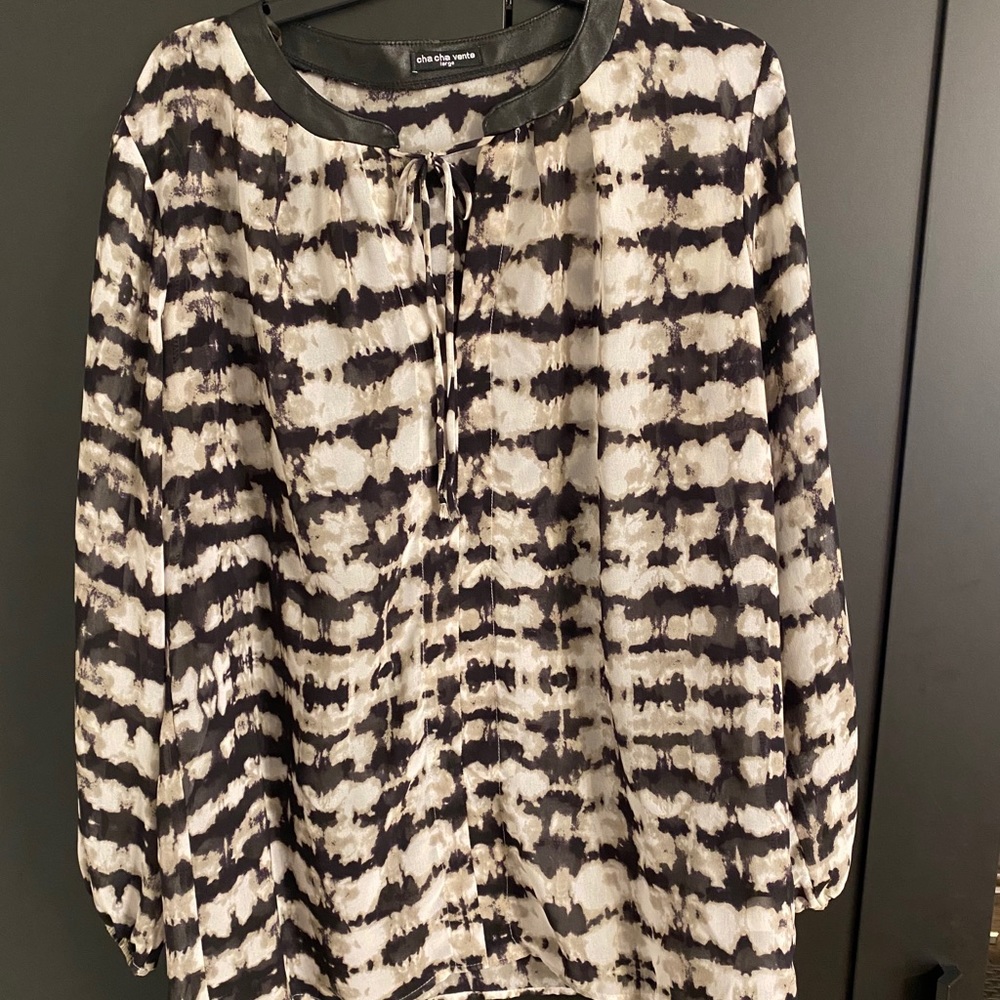 Black and white blouses
